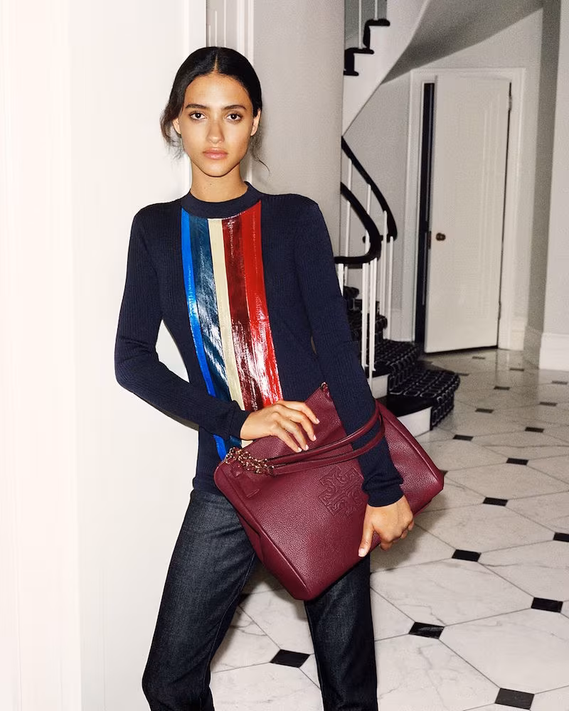 Tory Burch Harper Center-zip Tote