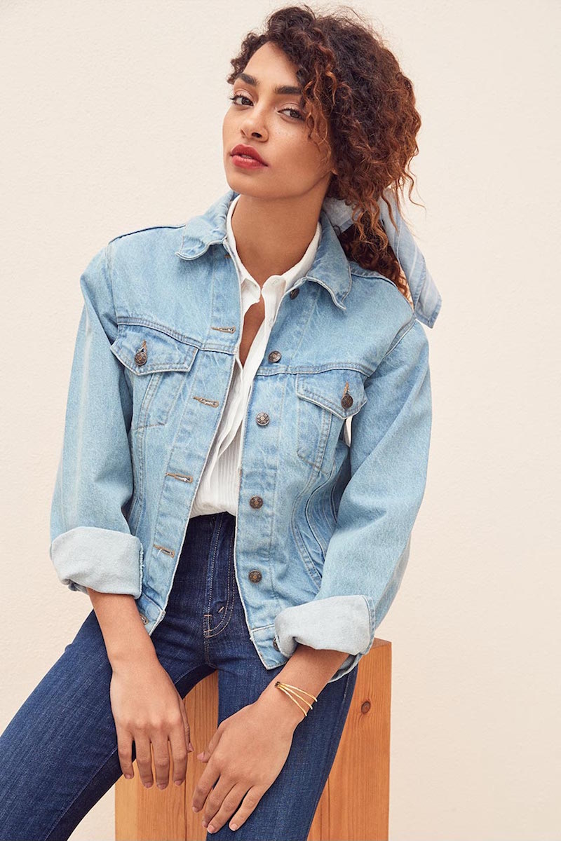 Understated Leather Go Sit on a Cactus Denim Jacket