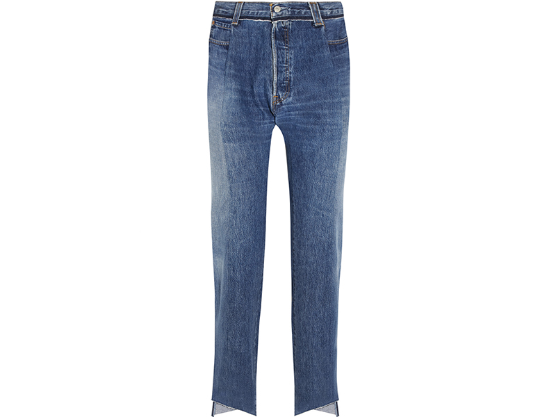 Vetements Reworked High-Rise Slim-Leg Jeans