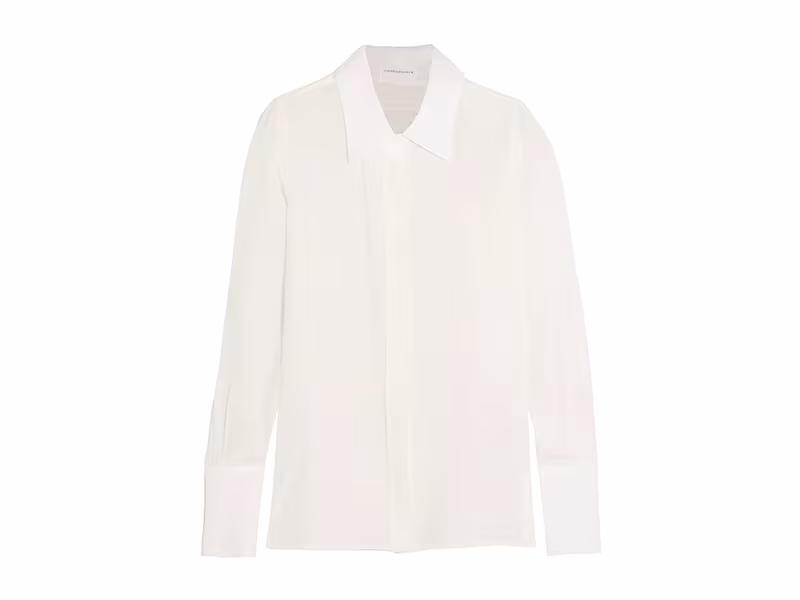 Victoria Beckham Washed-silk Shirt