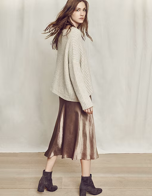 Vince Flared Midi Skirt