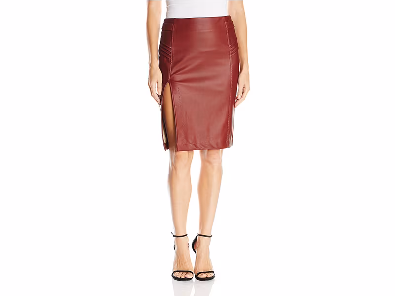 XOXO Butter Pleather and Ponte Skirt