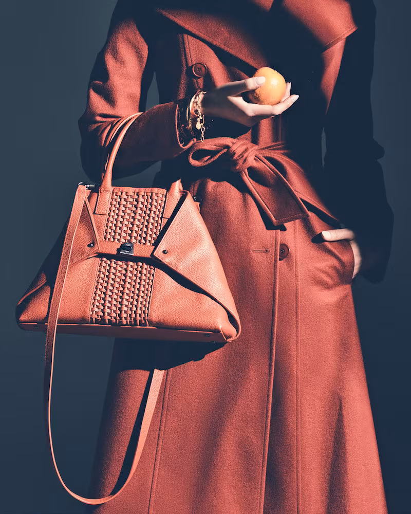 Akris Ai Small Woven Shoulder Bag