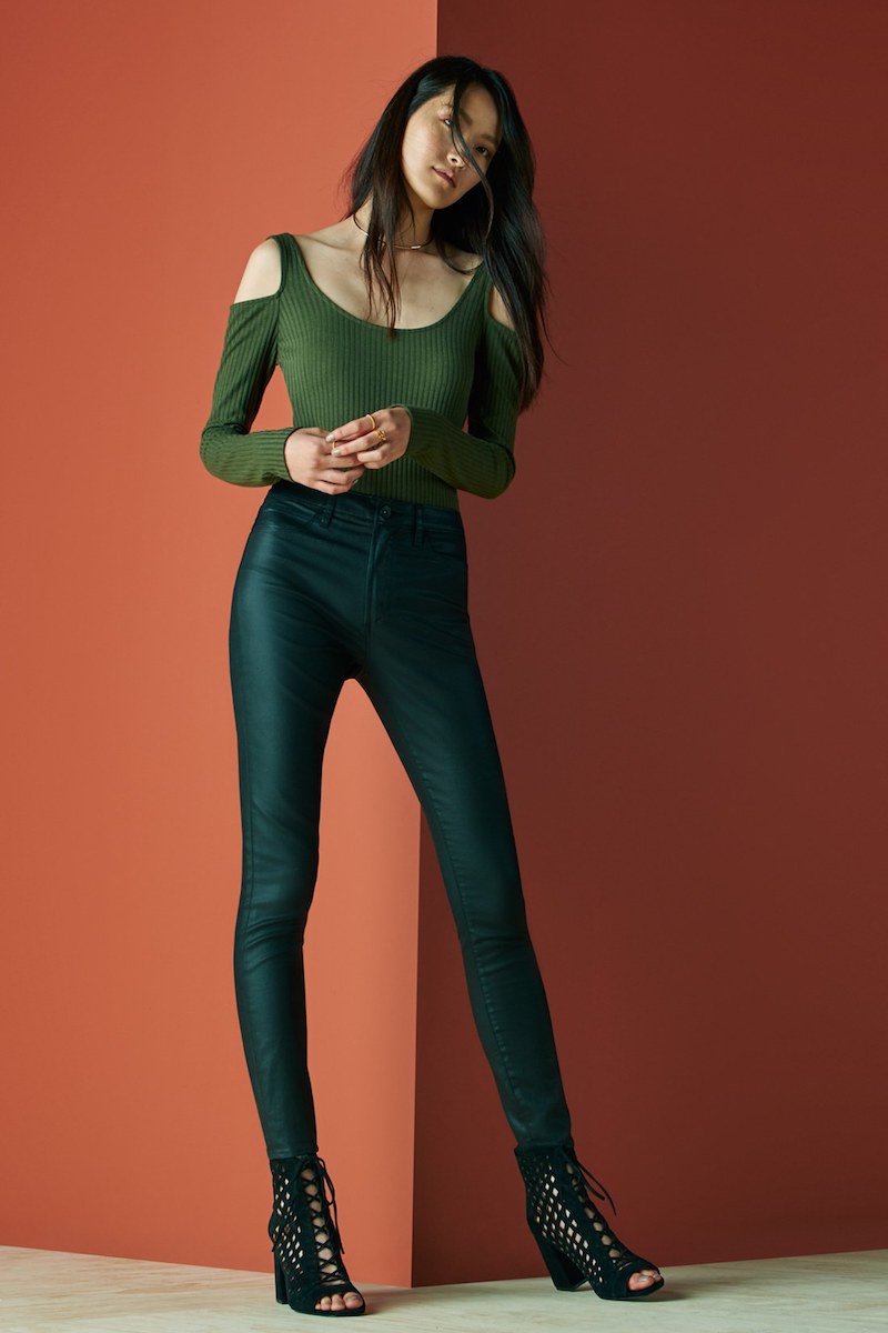 Articles of Society Hailey High Rise Coated Skinny Jeans