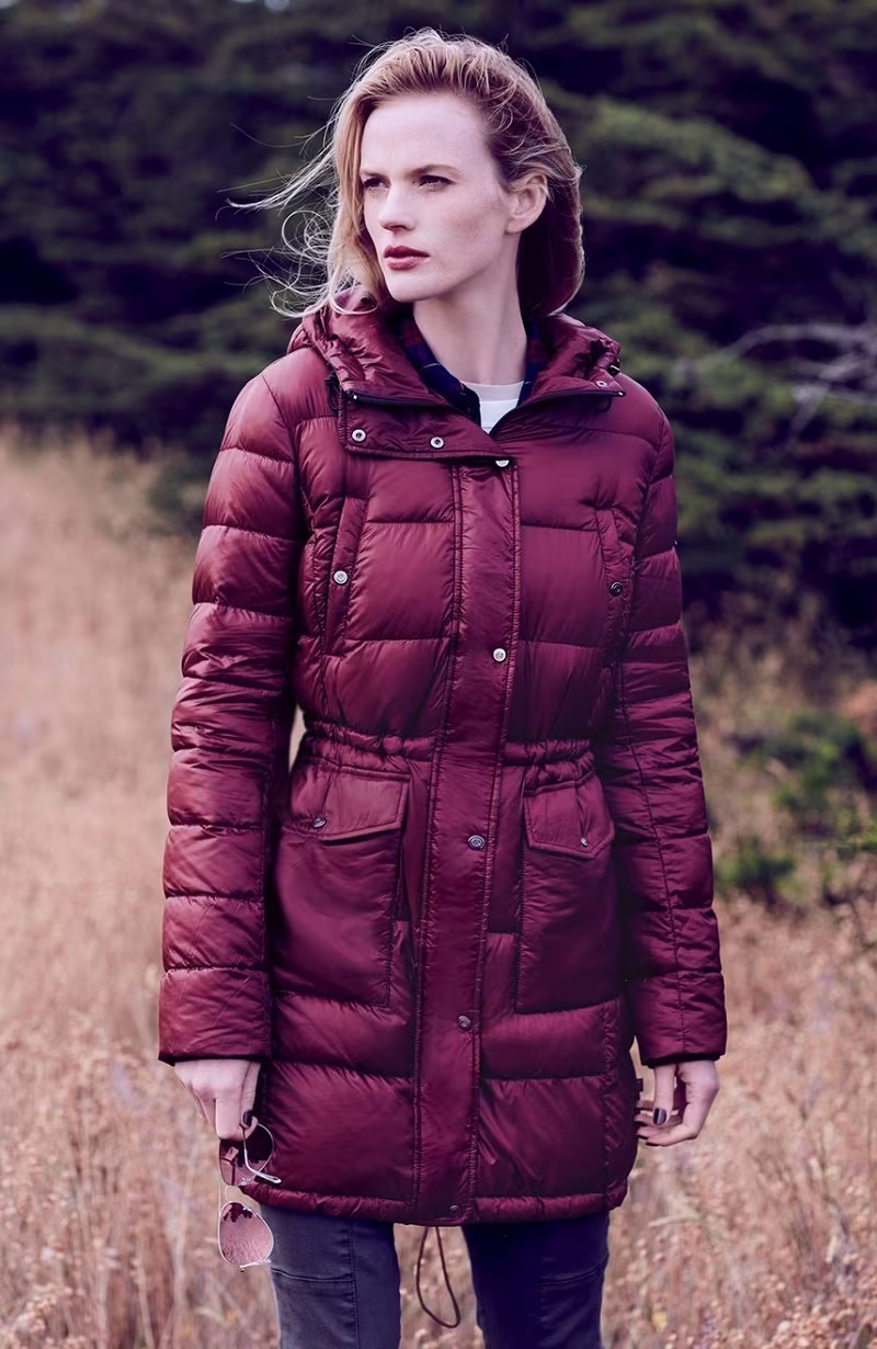 Bernardo Packable Down amp PrimaLoft Fill Hooded Coat