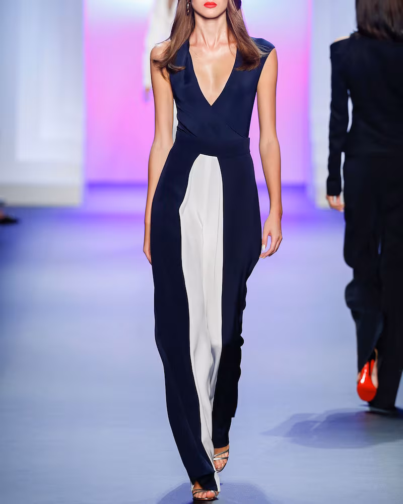 Cushnie Et Ochs Colorblock High-Waist Pants