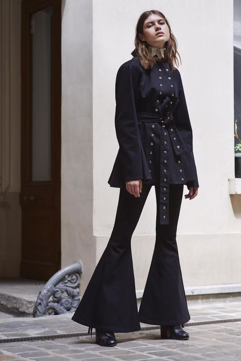Ellery Femme Eyelet-Embellished Denim Jacket