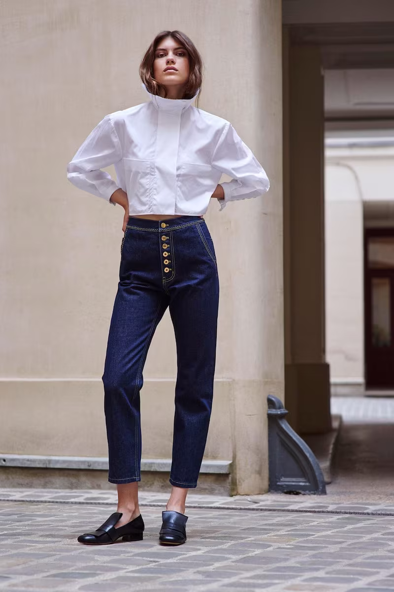 Ellery Type A Ruffle-Collar Cotton Shirt