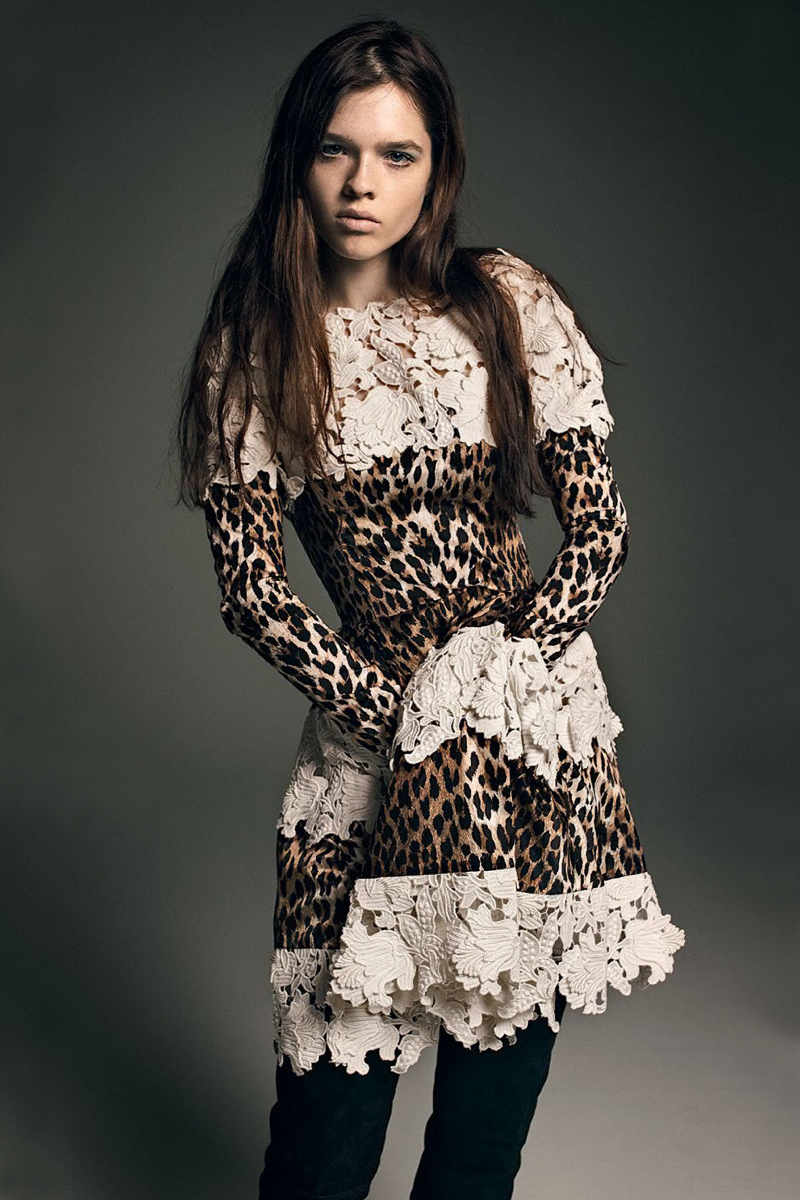Emanuel Ungaro Leopard-Print Silk Fit & Flare Dress