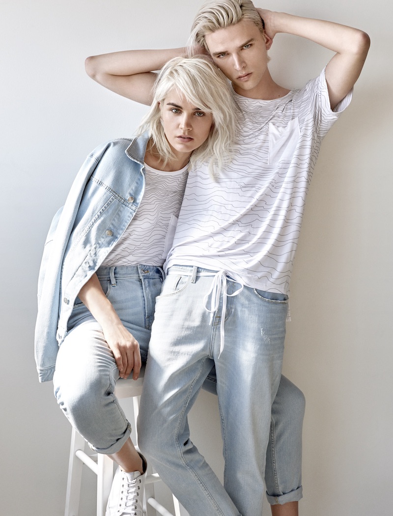 GUESS His & Hers Cropped Tapered Jeans