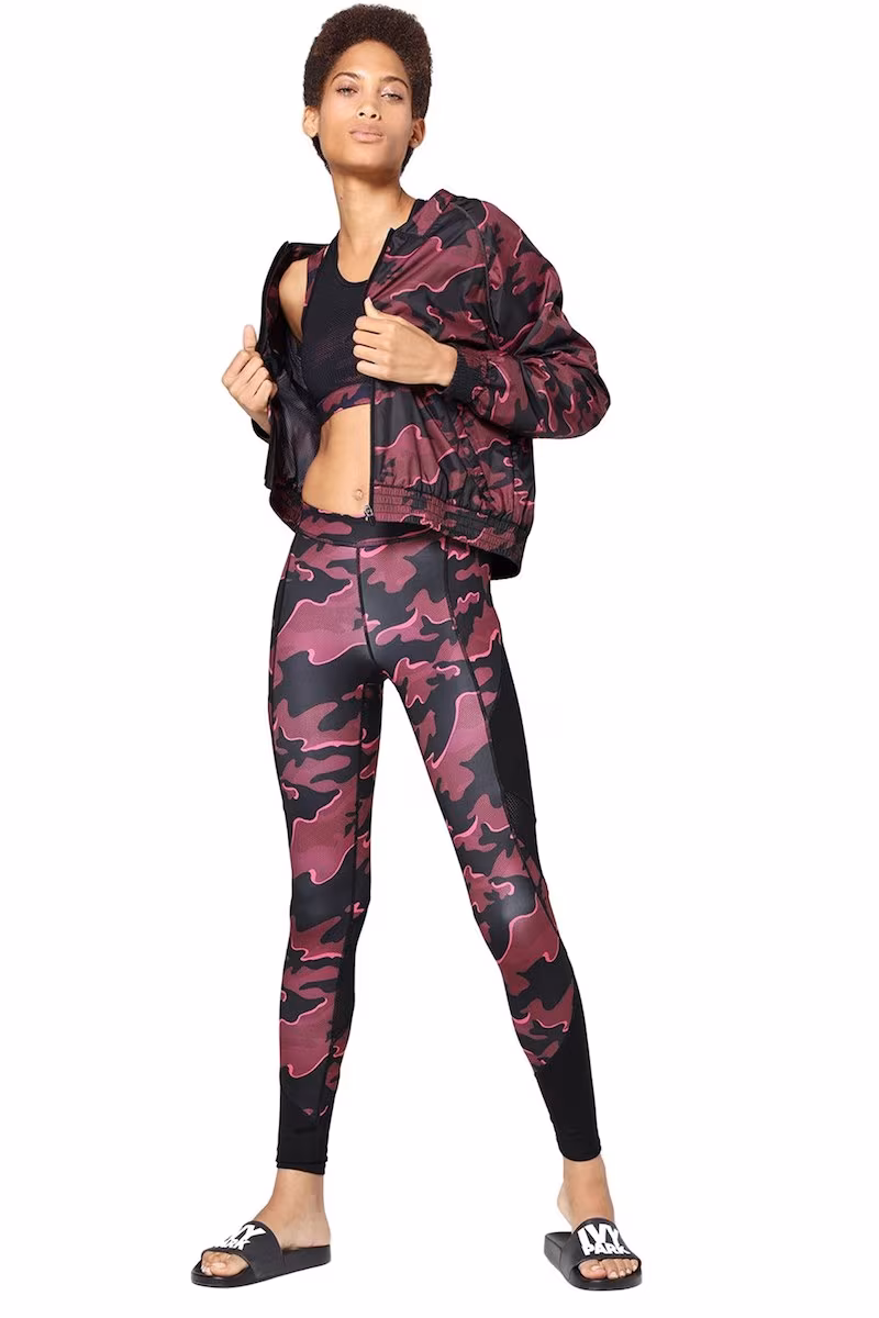 IVY PARK Camo Print Woven Bomber Jacket