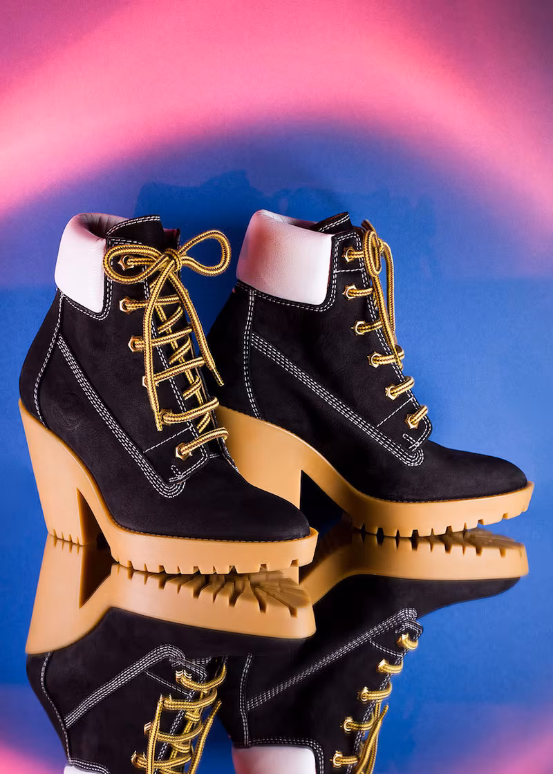 Maison Margiela Lace Up Suede Booties