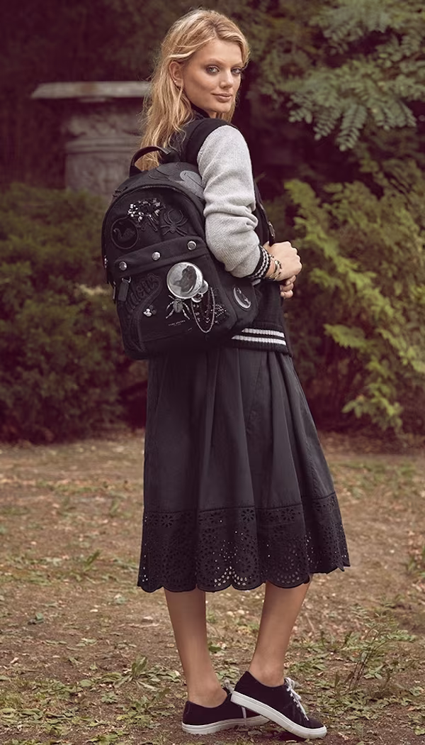 Marc Jacobs Full Skirt with Lace Trim