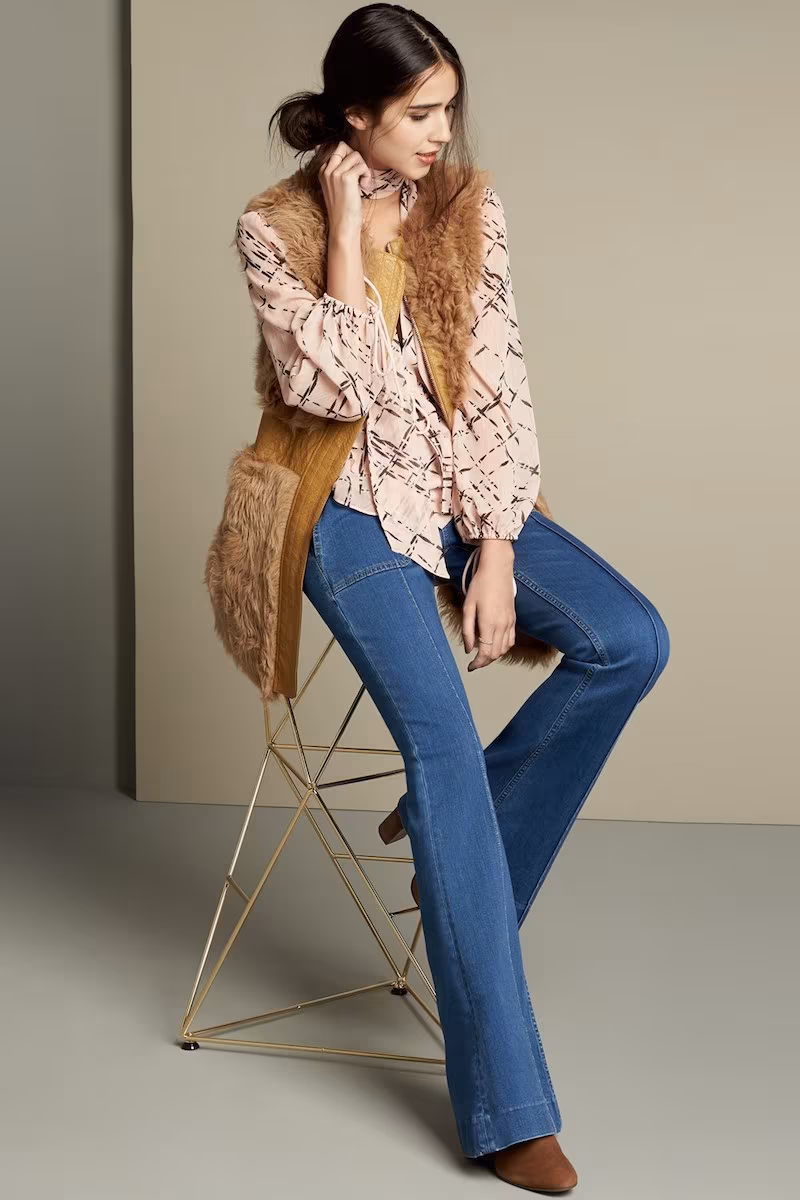 Olivia Palermo + Chelsea28 High Rise Flare Jeans