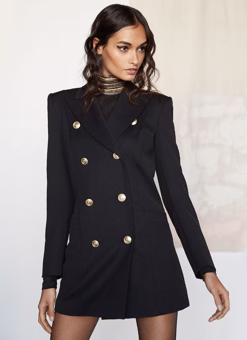 Pierre Balmain Button Military Trench Coat