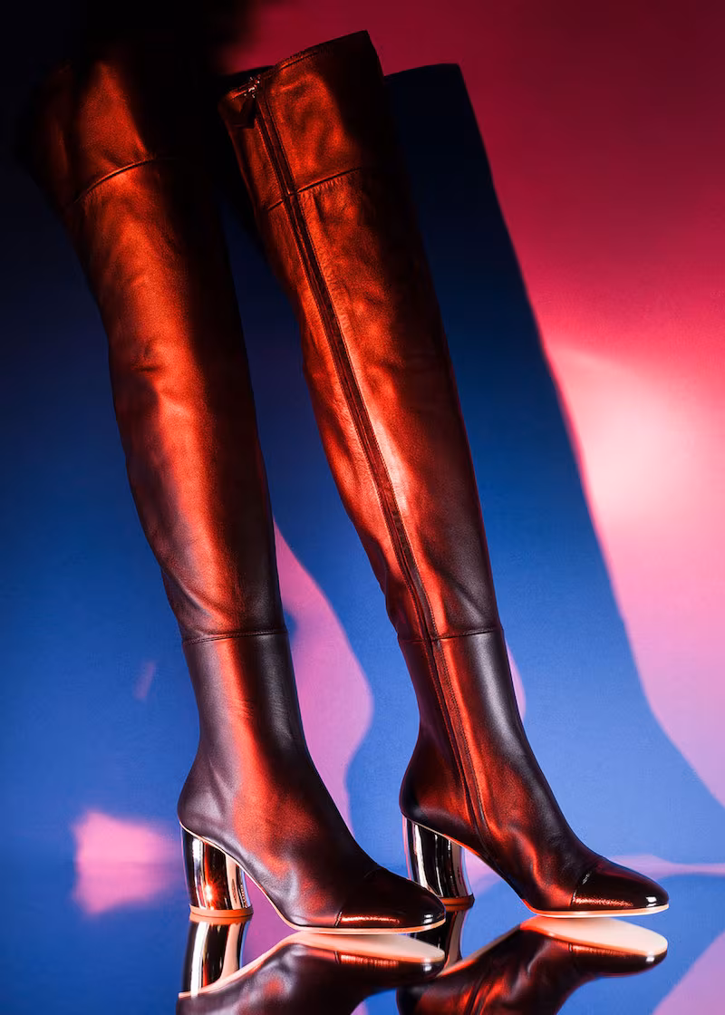 Proenza Schouler Leather Over the Knee Boots