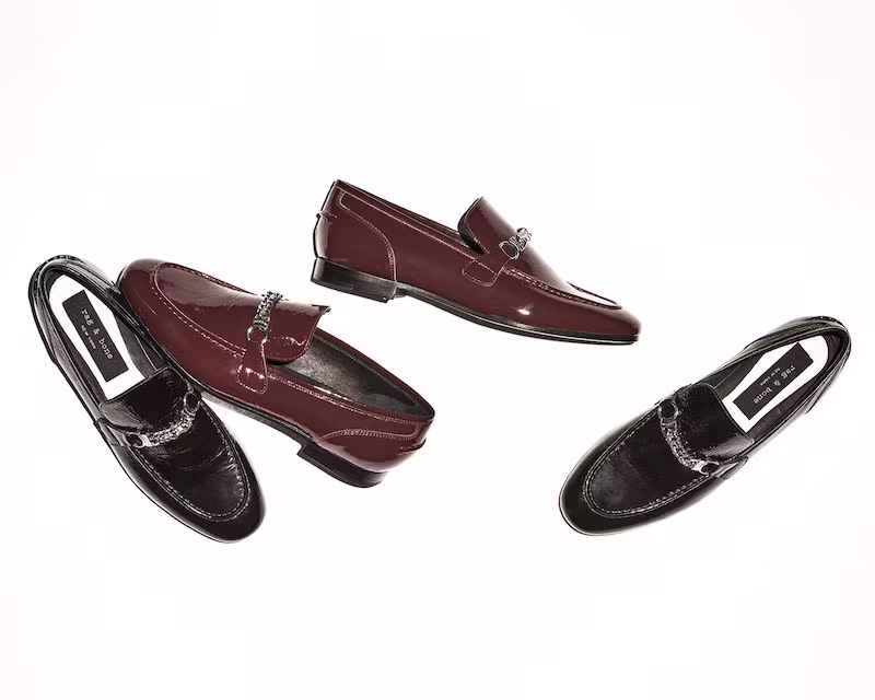 Rag & Bone Cooper Patent Chain Loafer
