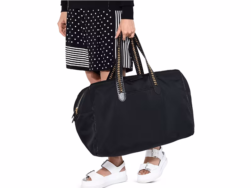 Stella McCartney Black Falabella GO Travel Bag