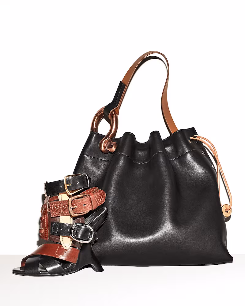 TOM FORD Fisherman Hook Medium Drawstring Hobo Bag