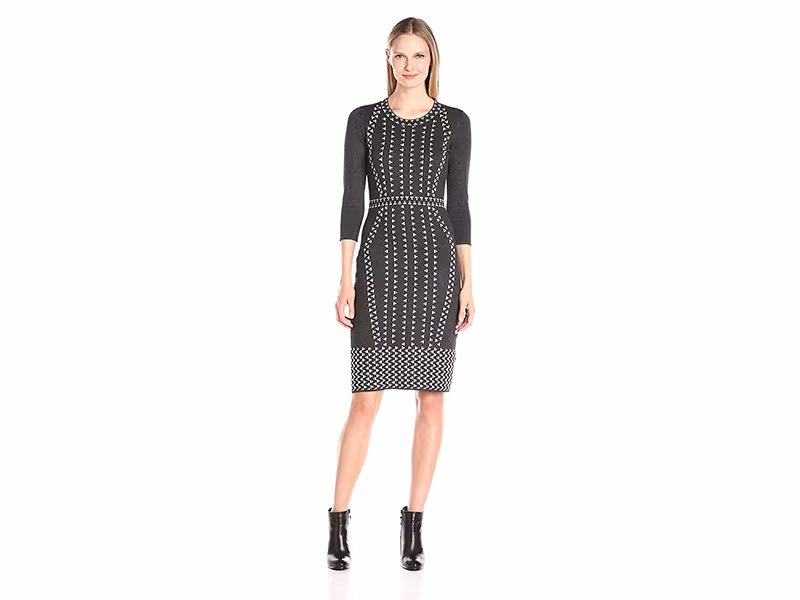 Taylor Dresses Body Con Hourglass Sweater Knit