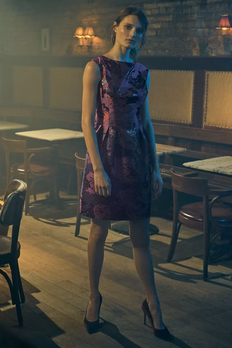 Vince Camuto Jacquard Fit & Flare Dress