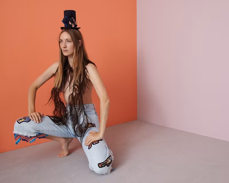 AMEX X Peter Pilotto + Francis Upritchard jeans