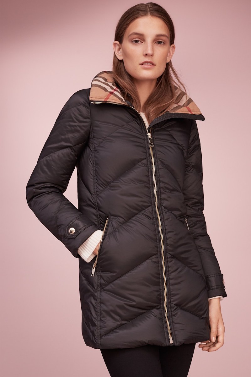 Burberry Eastwick Chevron Quilted Coat