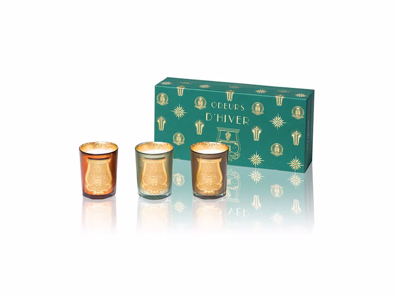 Cire Trudon Odeurs DHiver Holiday Travel Candle Set