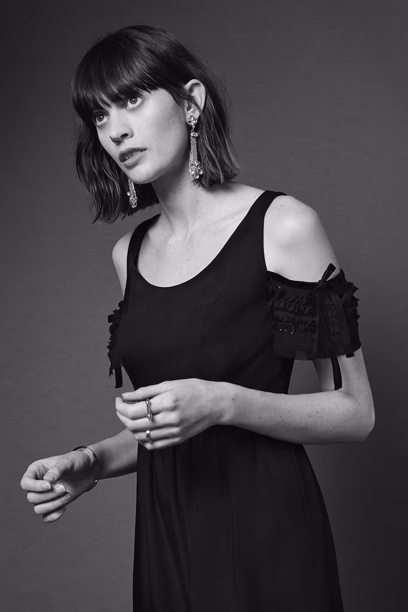 Club Monaco Annina Cold-Shoulder Dress