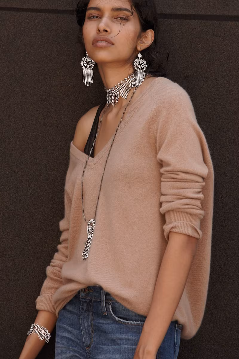 Cristabelle Fringe Choker Necklace