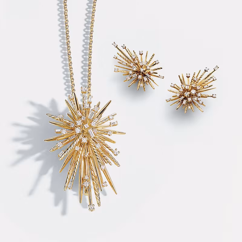 David Yurman Supernova Spray Pendant Necklace