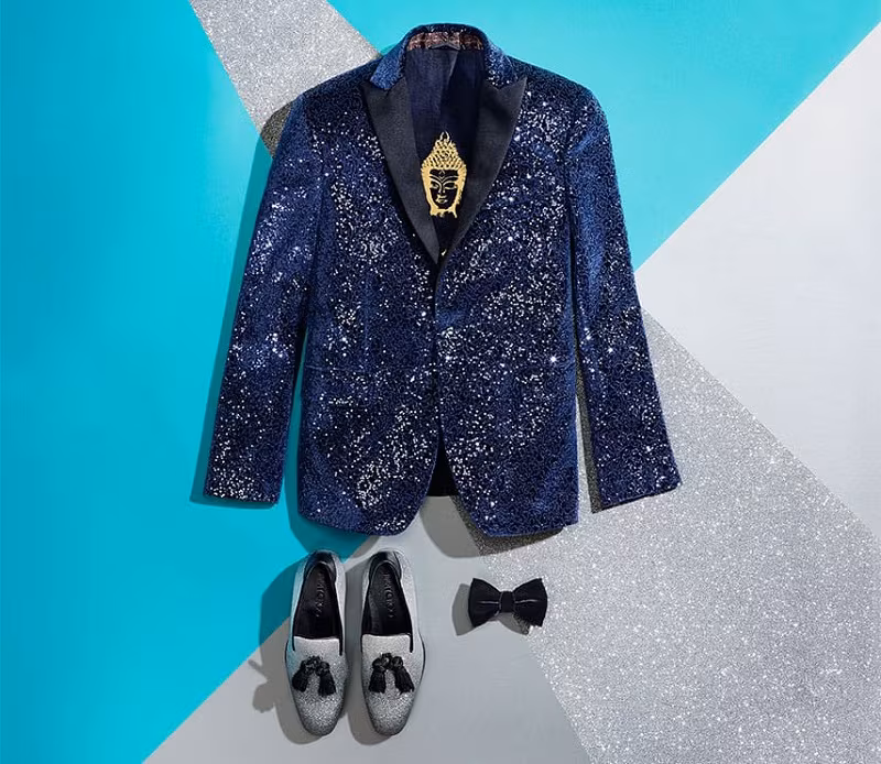 Etro Sequin-embellished velvet jacket