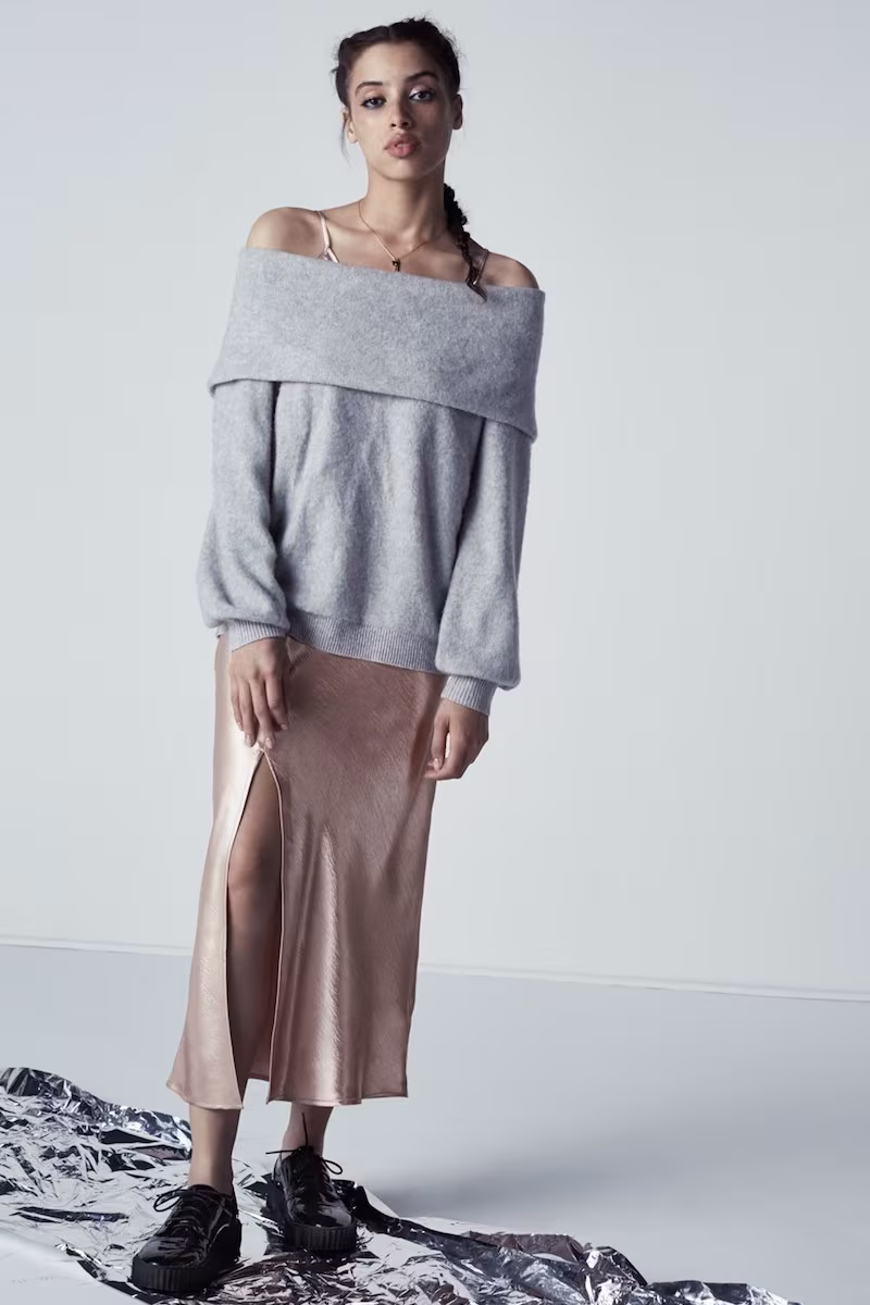 J.O.A. Satin Slipdress