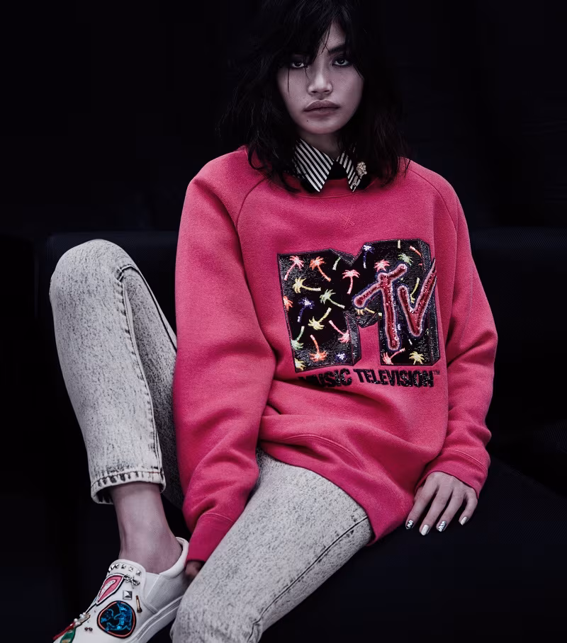 Marc Jacobs Embellished Wool-Blend Sweatshirt