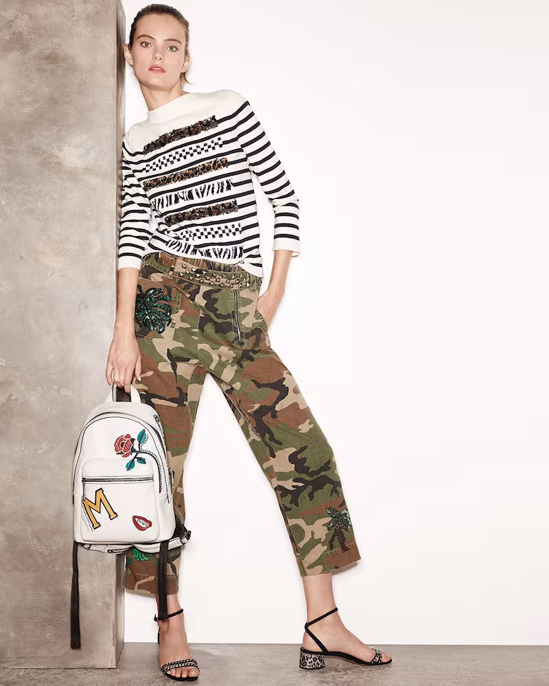 Marc Jacobs Paradise-Patch Camouflage Pants