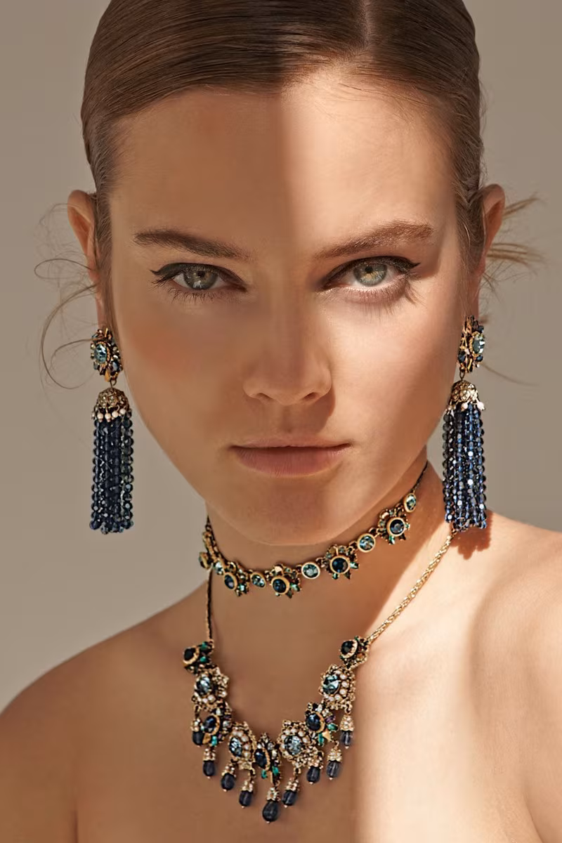 Marchesa Regal Affair Frontal Necklace