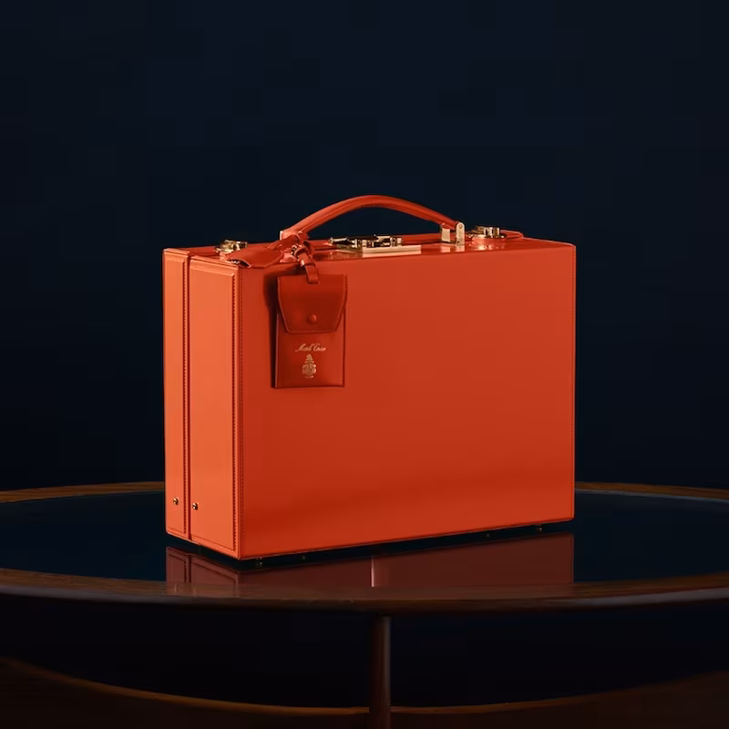 Mark Cross Grace Pebble-Leather Box Bag