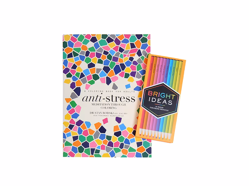 Meditation Through Coloring and Bright Ideas Neon Colored Pencils