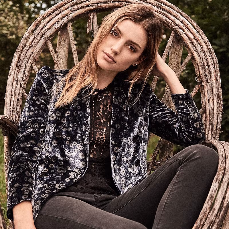 Rebecca Taylor Liane Velvet Blazer