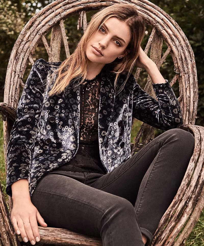 Rebecca Taylor Liane Velvet Blazer