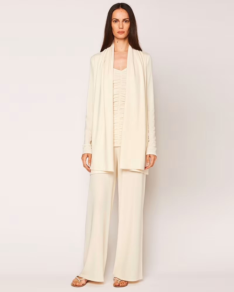 THE ROW Sua Draped Open Cardigan