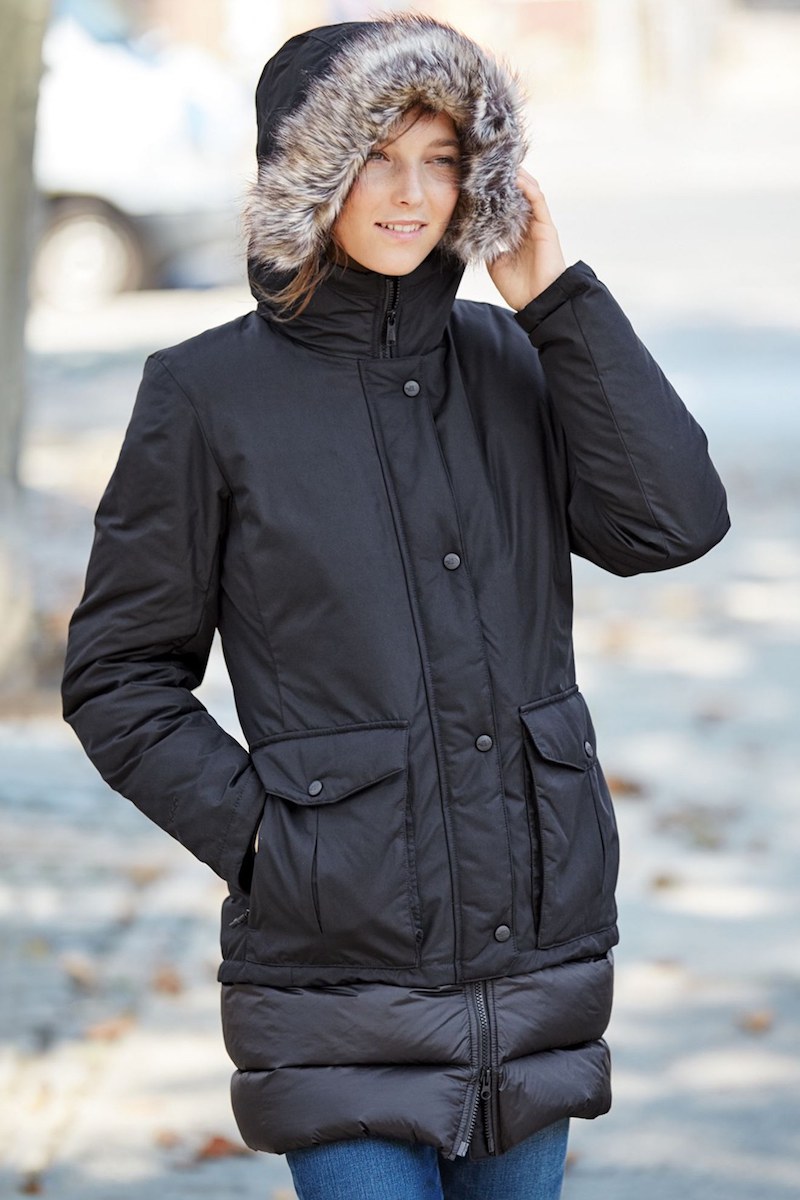 The North Face Tuvu Water Repellent Parka with Faux Fur Trim