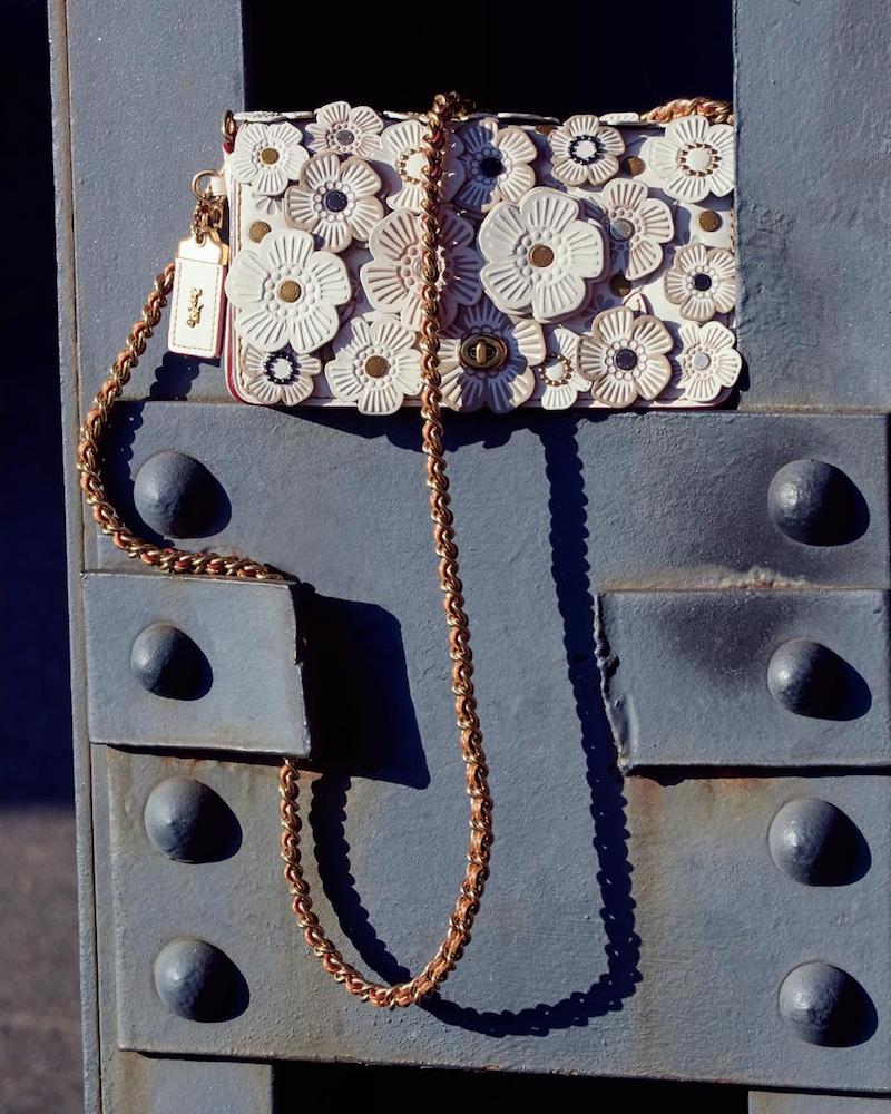 COACH 1941 Tea Rose Appliqué Leather Crossbody Bag