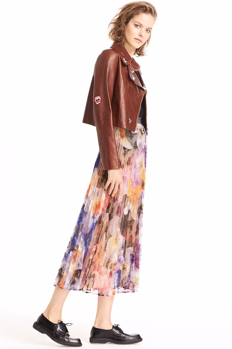 Christopher Kane Long Pleated Skirt