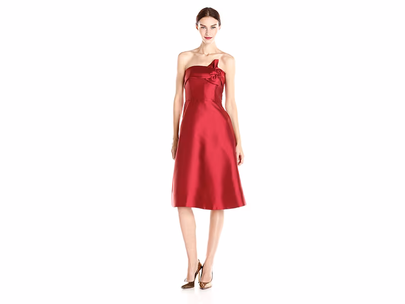 ERIN erin fetherston Katie Silky Twill Bow Dress