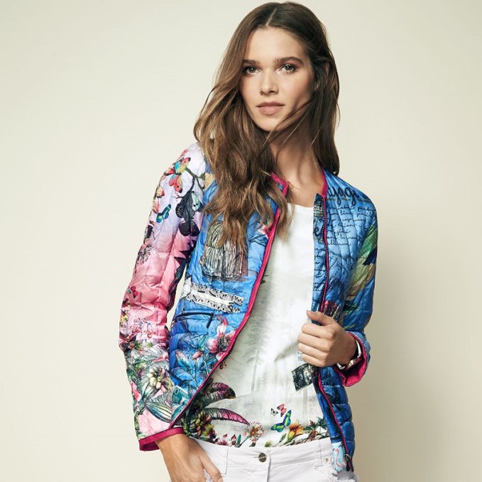 Etro Postcard-Print Quilted Jacket