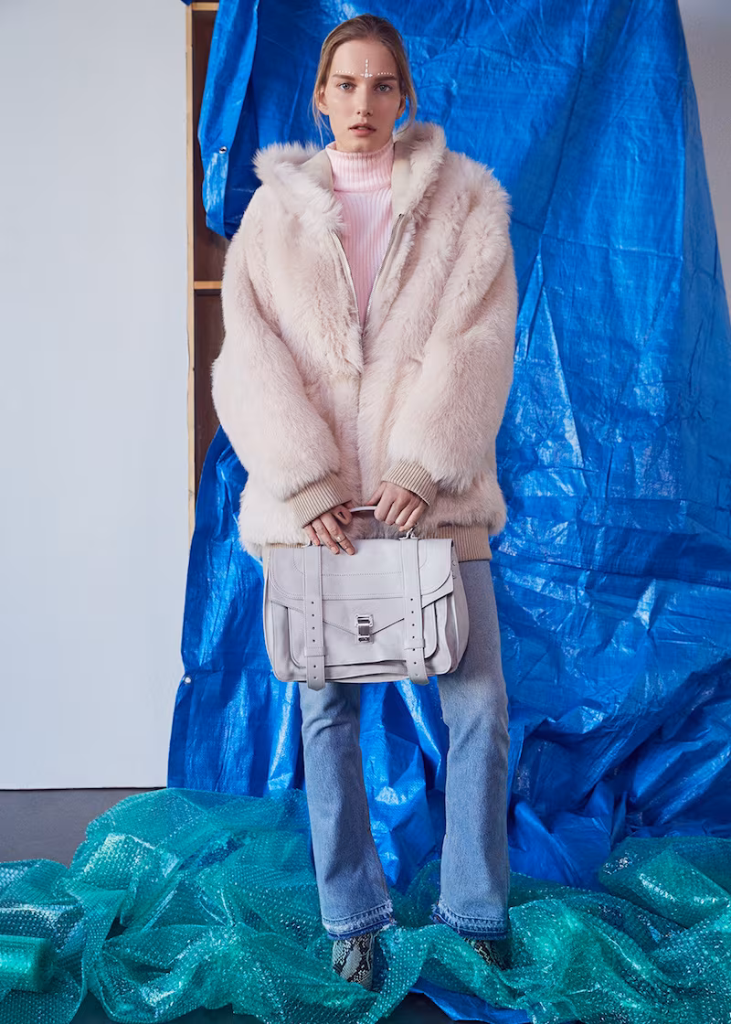 Faith Connexion Reversible Lamb Fur Oversized Jacket