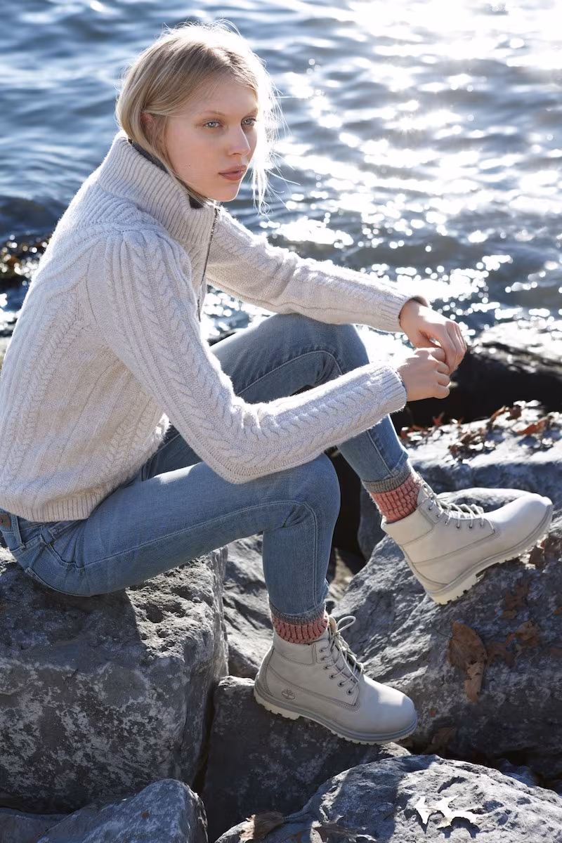 Hinge Cable Knit Zip Cardigan