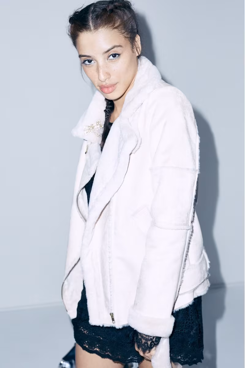 J.O.A. Faux Shearling Jacket