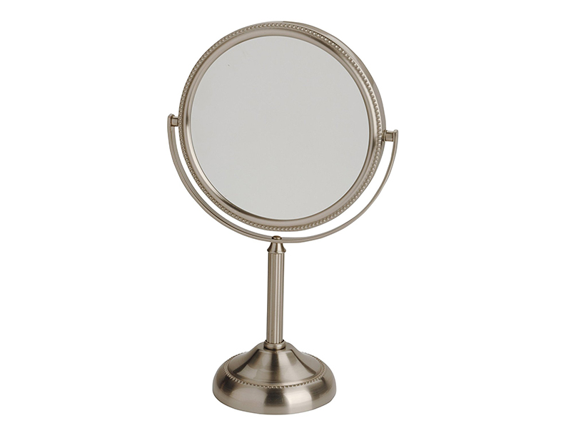 Jerdon JP910NB 6-Inch Tabletop Two-Sided Swivel Vanity Mirror with 10x Magnification